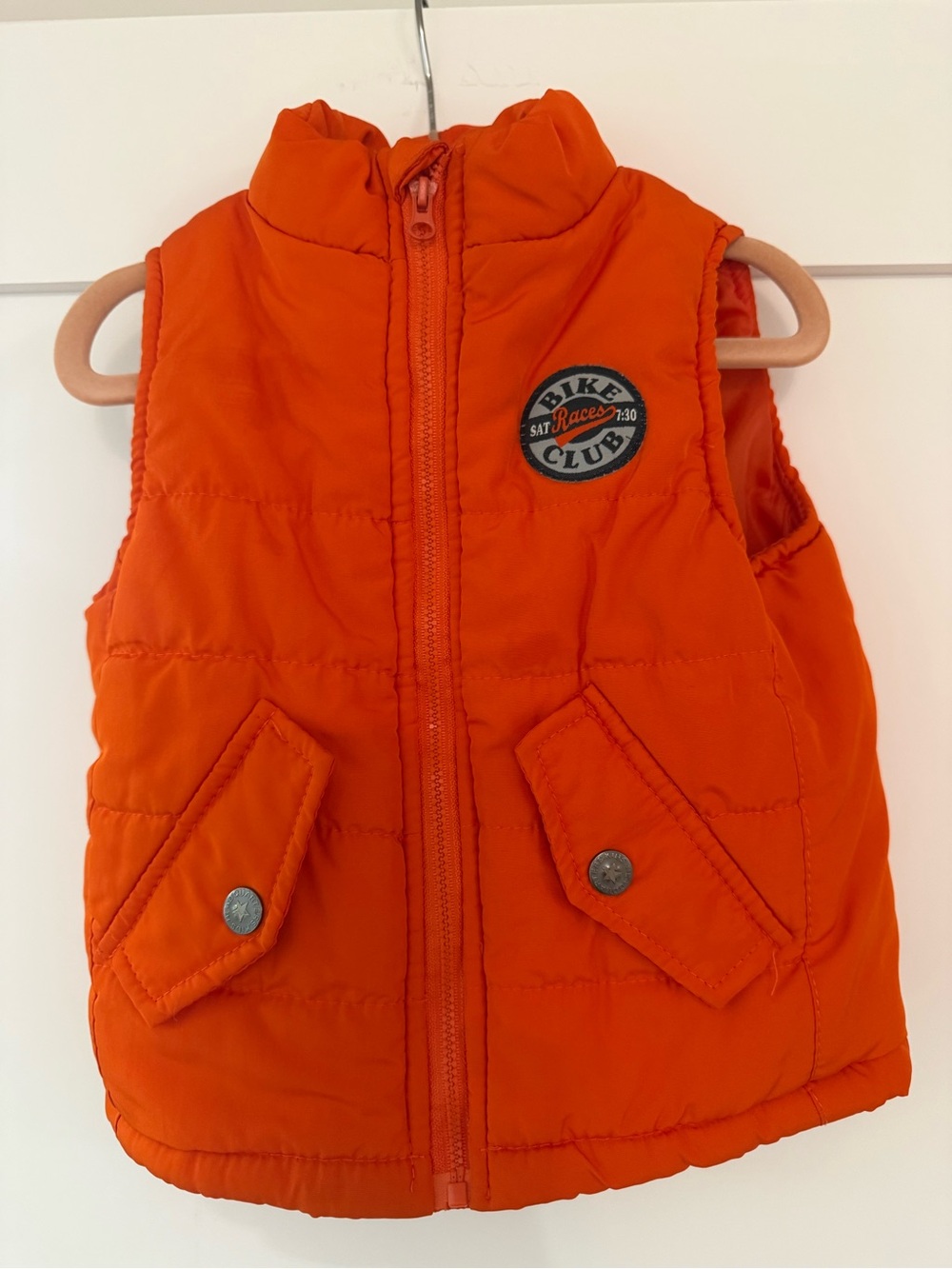 Kids Headquarters Bright Orange Puffer Vest